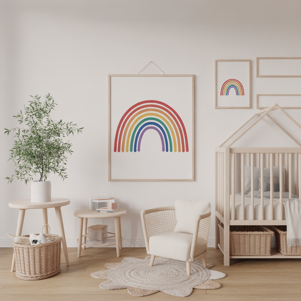 Minimalist Rainbow Prints