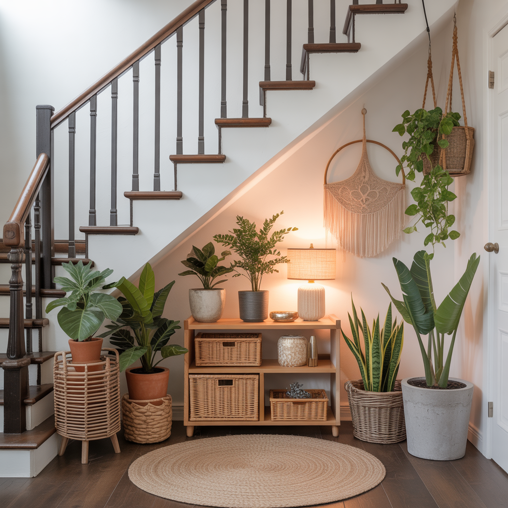Boho-Chic Plant Corner