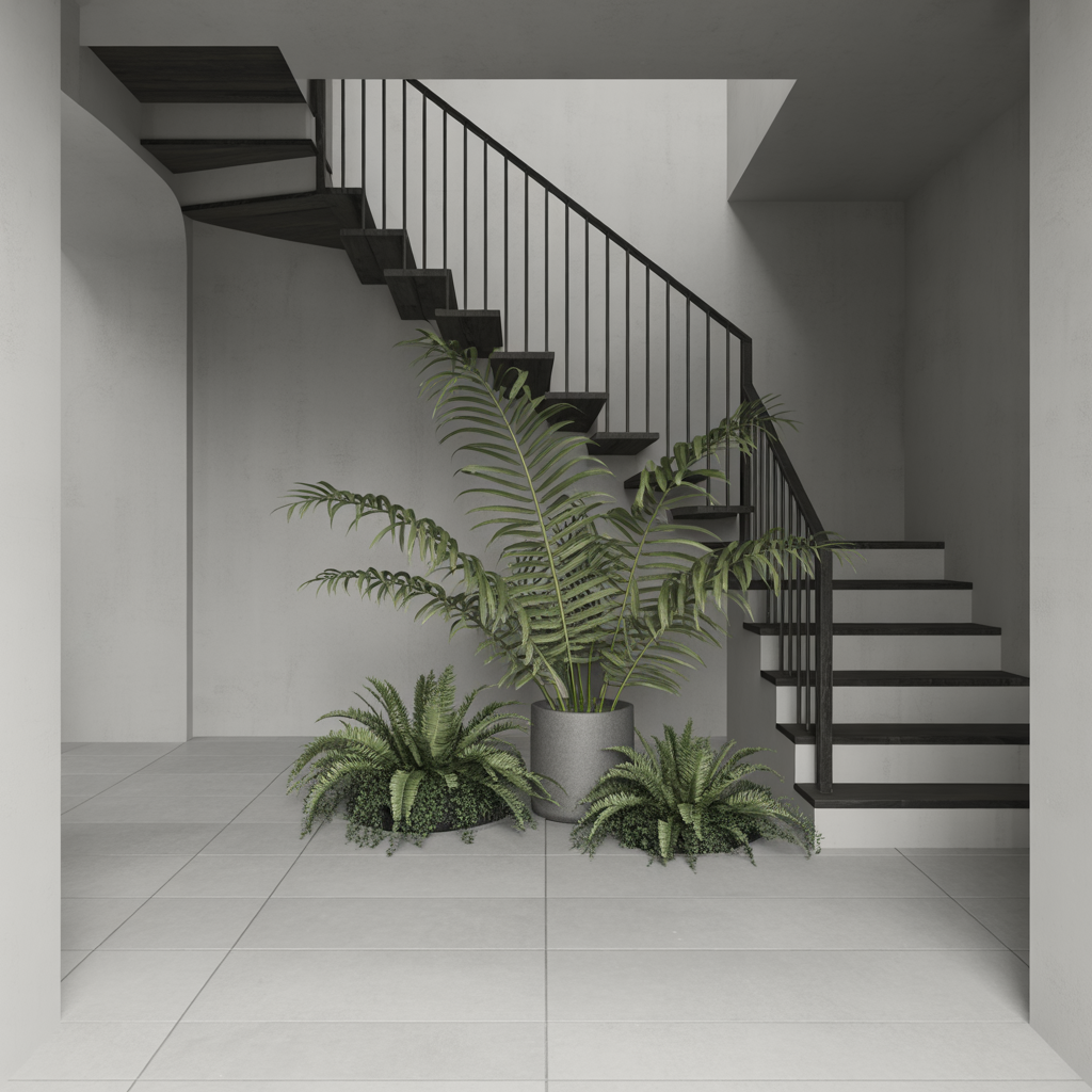 Minimalist Single Plant Showcase