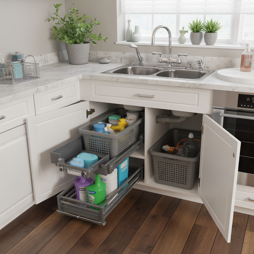 Kitchen Storage: 20 Genius Ideas for a More Organized Space 7 The space under sink