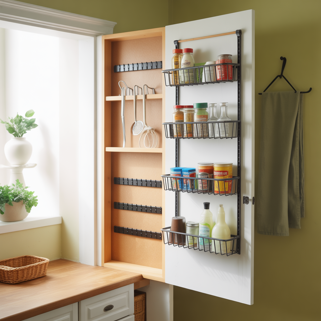 Kitchen Storage: 20 Genius Ideas for a More Organized Space 13 Over-the-Door Organizers