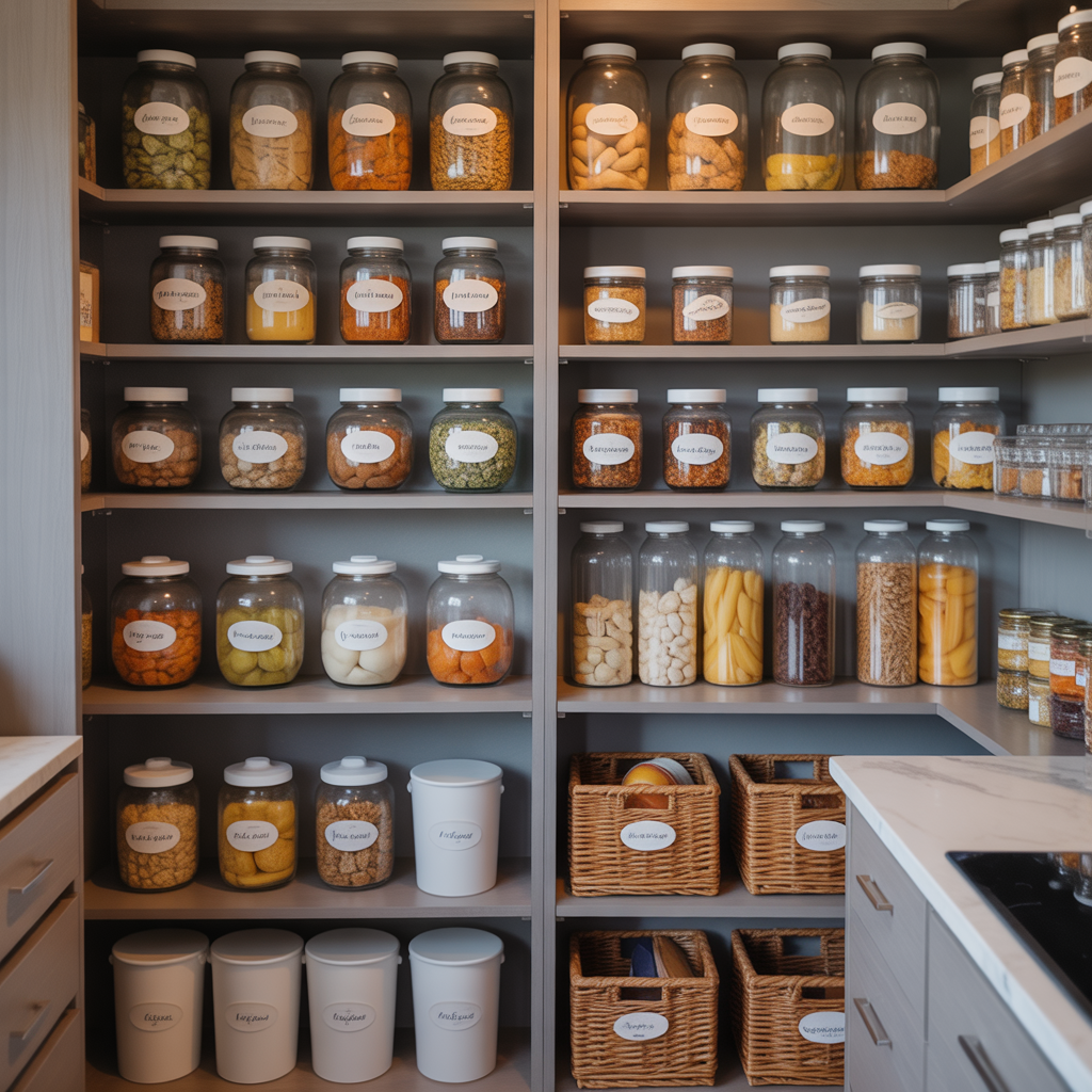 Kitchen Storage: 20 Genius Ideas for a More Organized Space 19 Glass Jars and Clear Containers