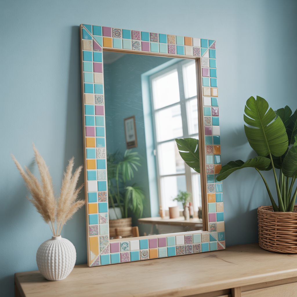 Mosaic Tile Frame Mirror