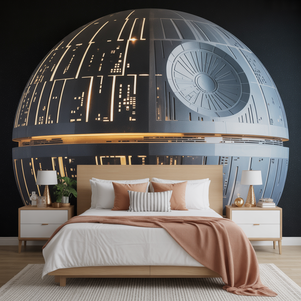 Death Star Accent Wall