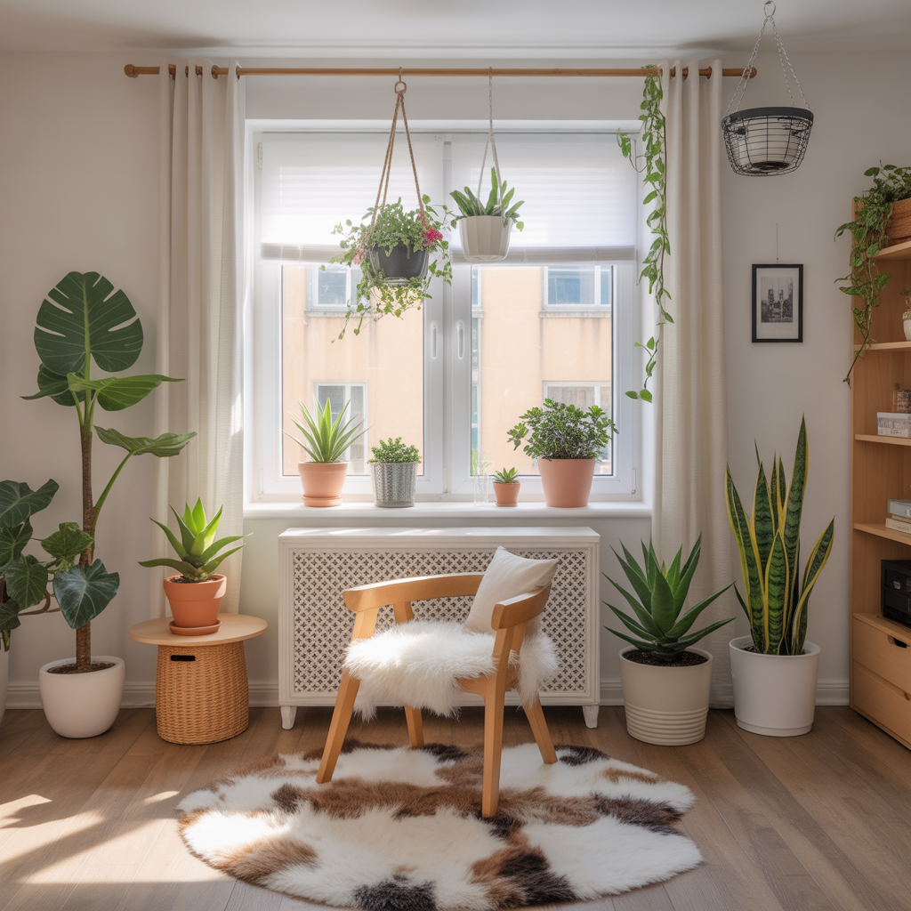 Girl Dorm Room: 20 Inspiring Ideas to Elevate Your Space 5 Adding Plants for Fresh Vibes