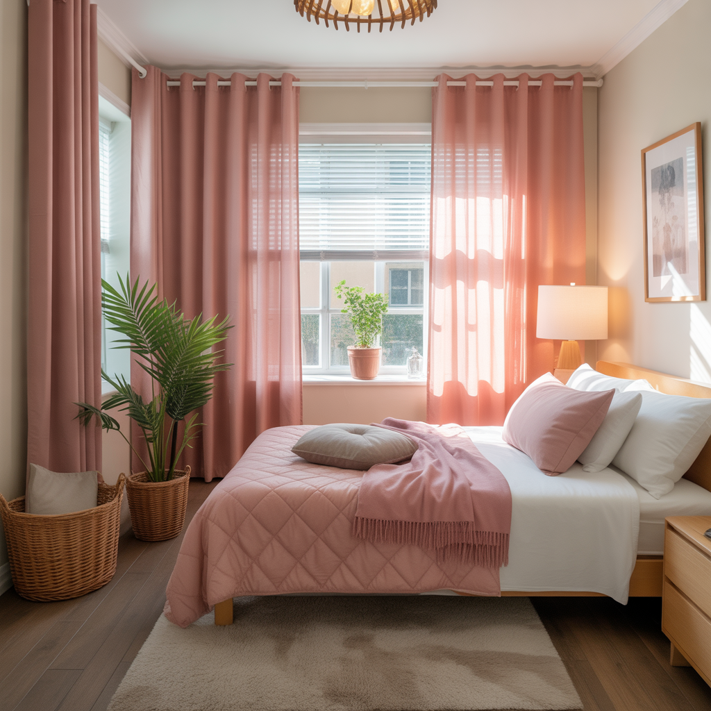 Girl Dorm Room: 20 Inspiring Ideas to Elevate Your Space 11 Stylish Curtains or Window Treatments