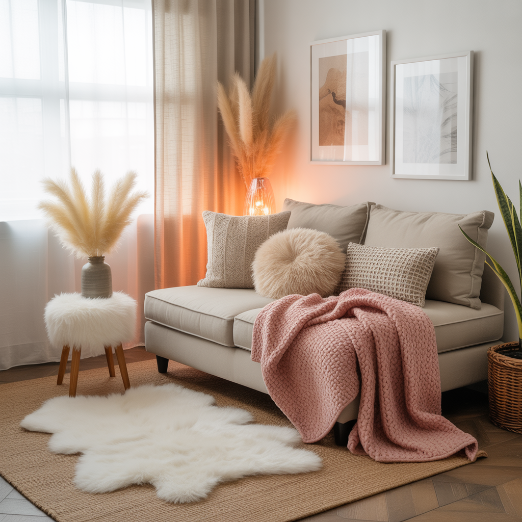 Girl Dorm Room: 20 Inspiring Ideas to Elevate Your Space 19 Adding Texture Through Fabrics