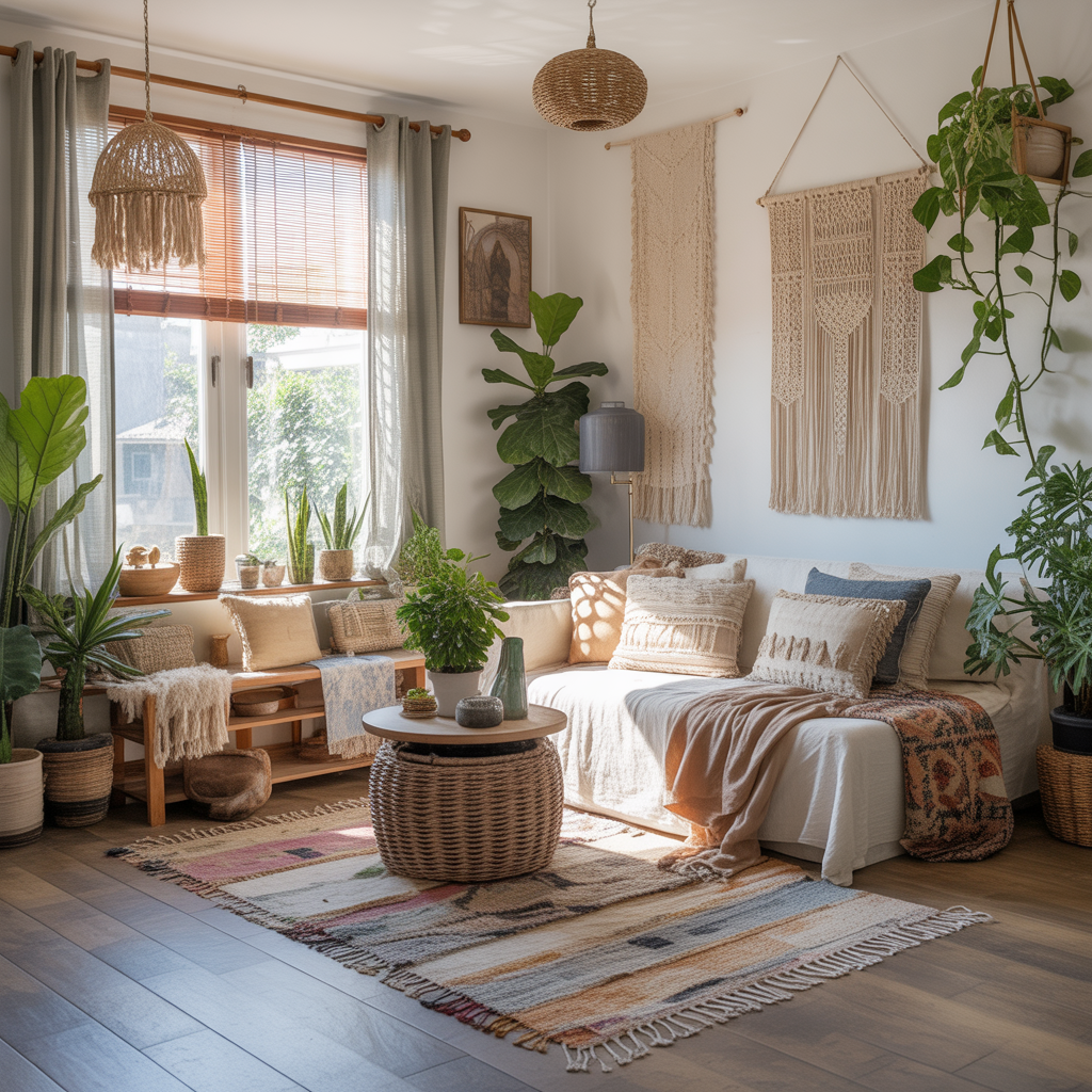 Boho Sunroom: 20 Inspiring Ideas to Create a Relaxed and Dreamy Space 2 Layer Textiles for Depth and Warmth