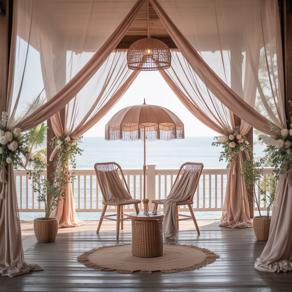 Boho Balcony: 22 Inspiring Ideas to Create Your Dream Outdoor Retreat 8 Canopies and Draped Fabrics