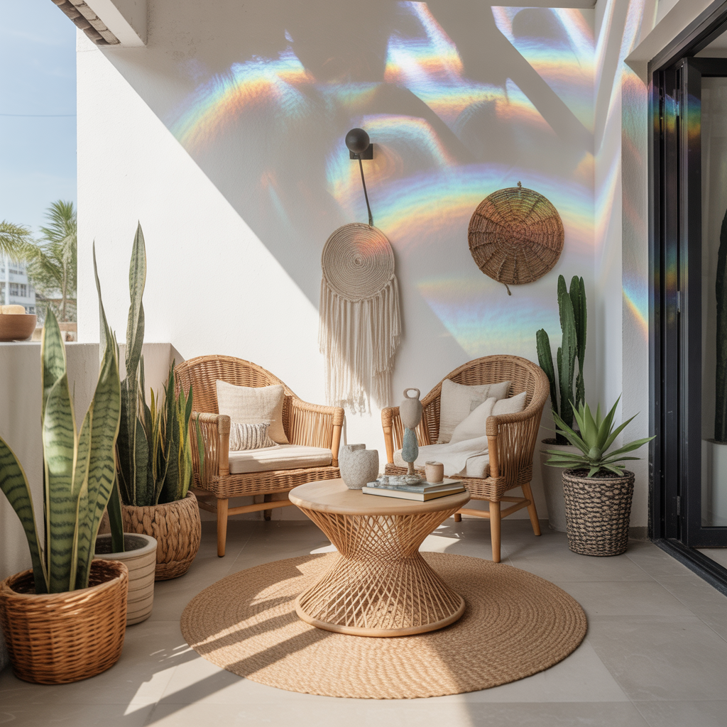 Boho Balcony: 22 Inspiring Ideas to Create Your Dream Outdoor Retreat 16 Artistic Decor with Handmade Touches