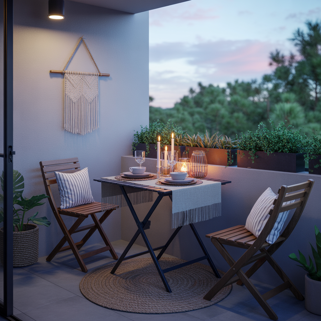 Boho Balcony: 22 Inspiring Ideas to Create Your Dream Outdoor Retreat 21 Boho Balcony Dining Nook