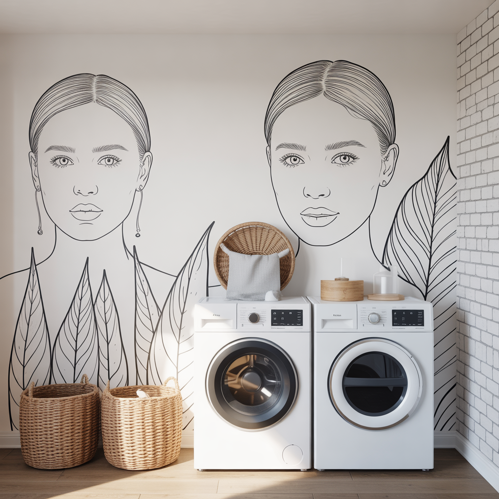 Black-and-White Line Art