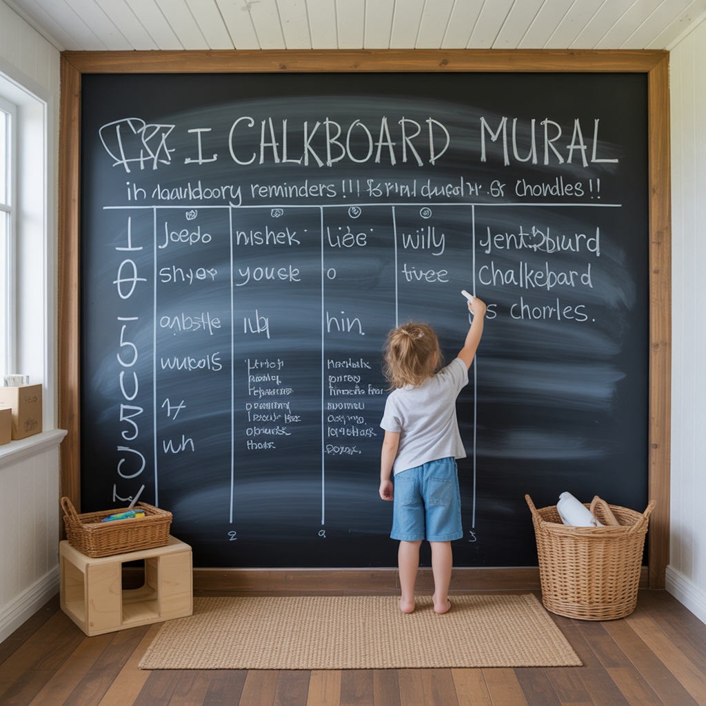 Rustic Chalkboard Mural