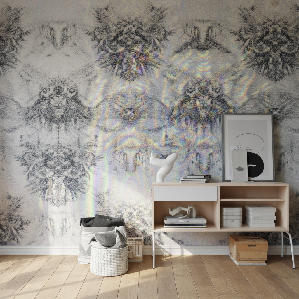 Monochrome Patterned Wall