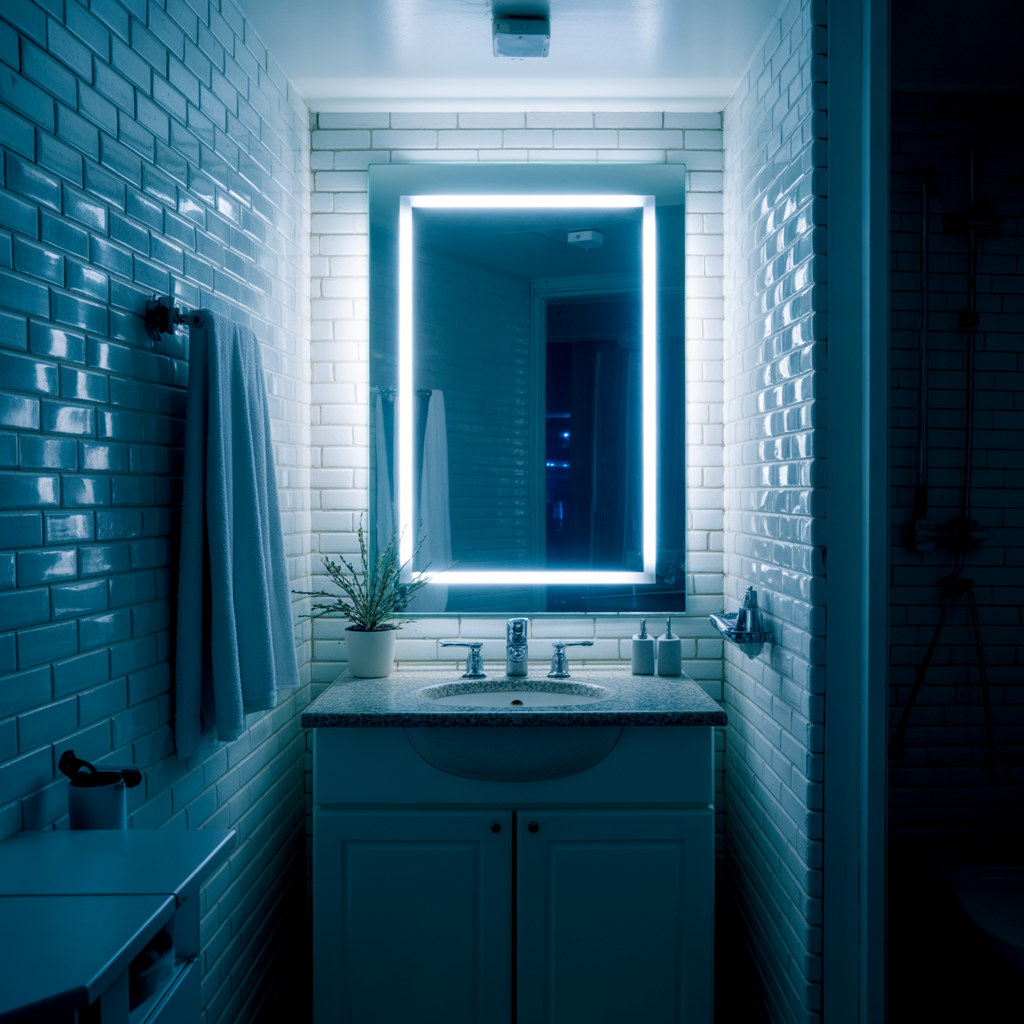 Accent Lighting Around Mirrors