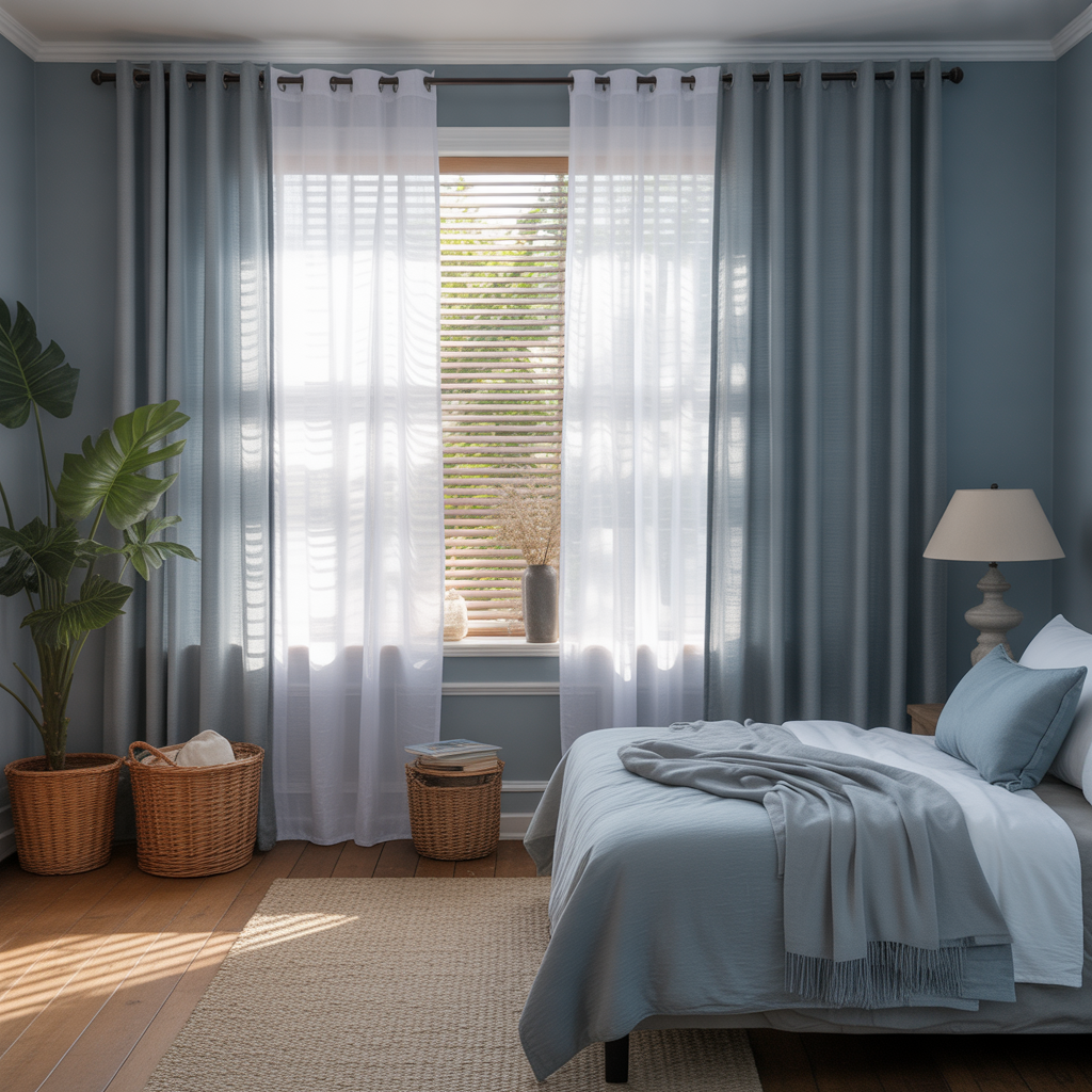 Sheer Curtains for Soft Diffusion