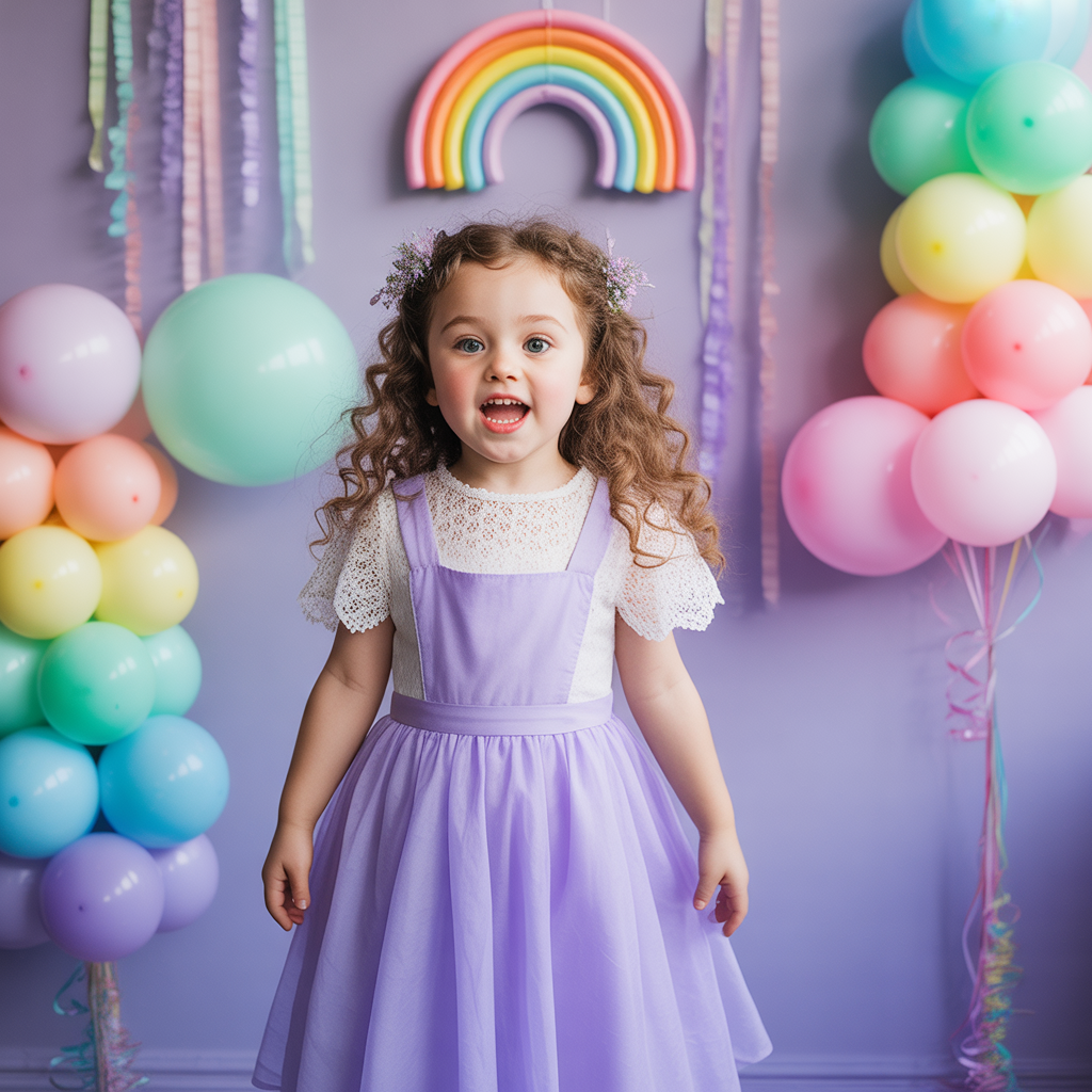 Pastel Rainbow Baby Girl Shower