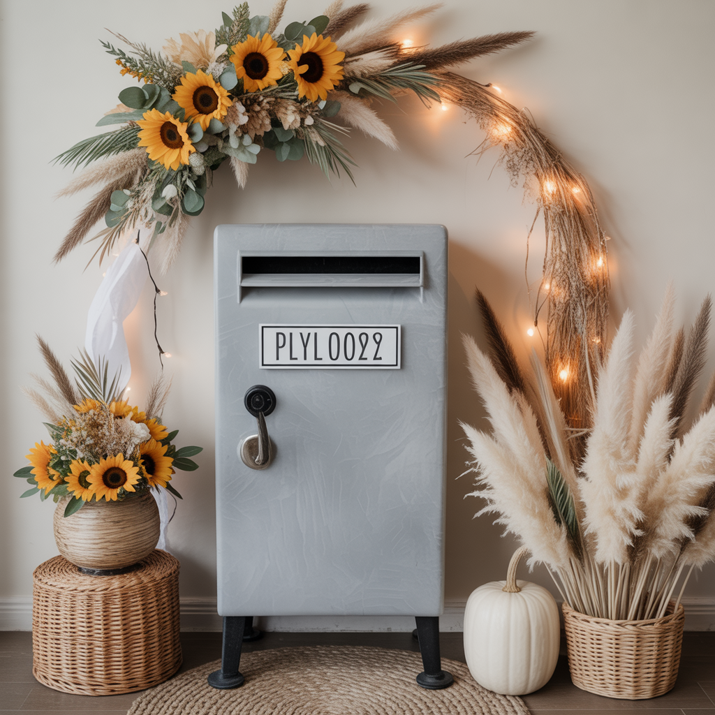 Boho Mailbox: 20 Creative and Inspiring Ideas for a Unique Entrance 19 Seasonal Boho Themes