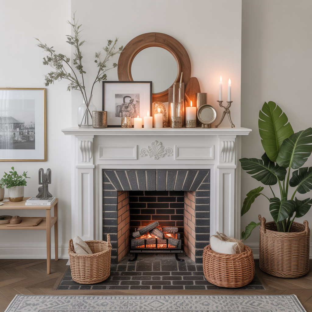 Eclectic Mantel Styling