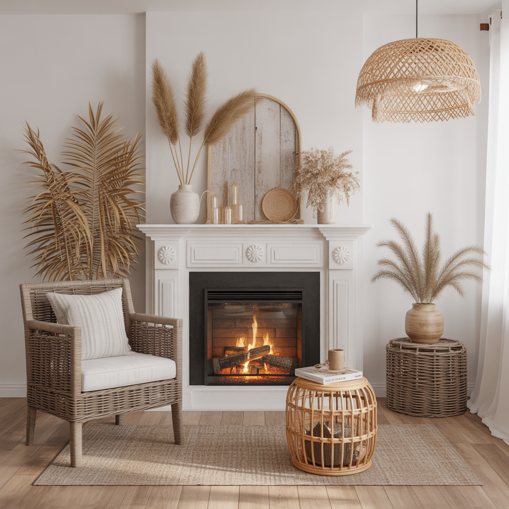 Using Rattan and Wicker Accents