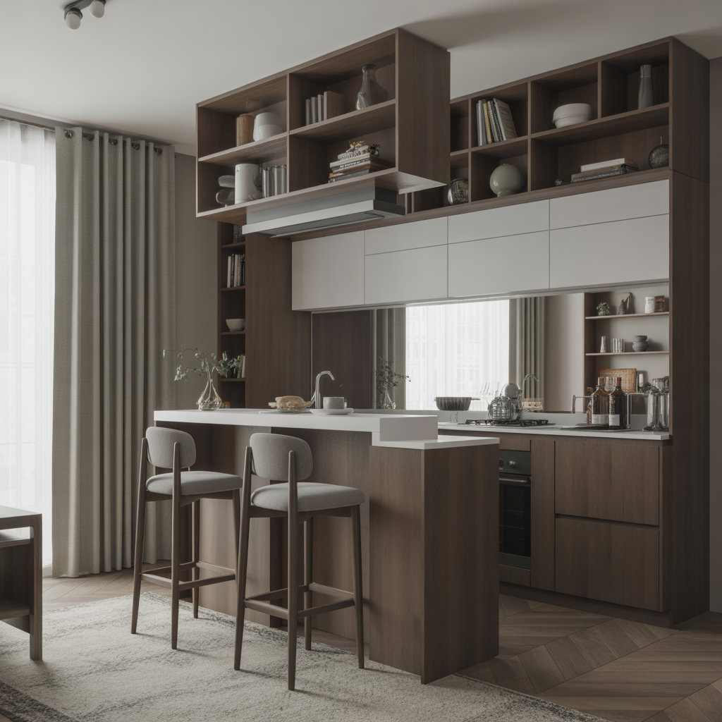 Kitchen Bar Design :Transform Your Space with these 20 inspiring ideas 5 Compact Kitchen Bar Design for Small Spaces