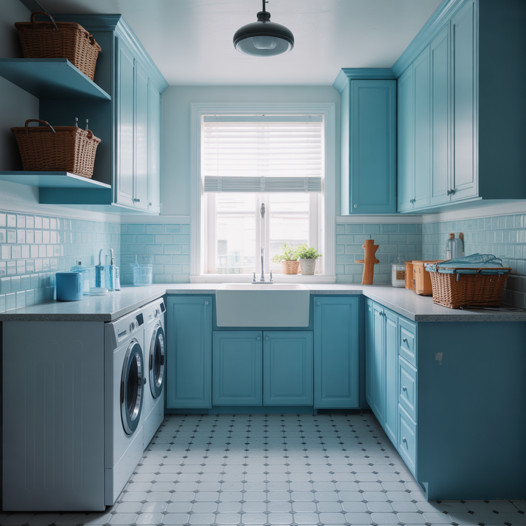 Laundry Under Stairs: 20 Creative and Practical Ideas to Maximize Space 13 Bright and Airy Laundry Space