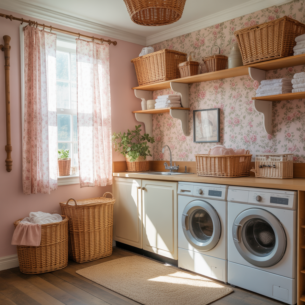 Laundry Under Stairs: 20 Creative and Practical Ideas to Maximize Space 17 Vintage Laundry Corner
