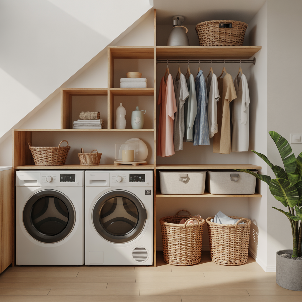 Laundry Under Stairs: 20 Creative and Practical Ideas to Maximize Space 18 Eco-Friendly Laundry Design