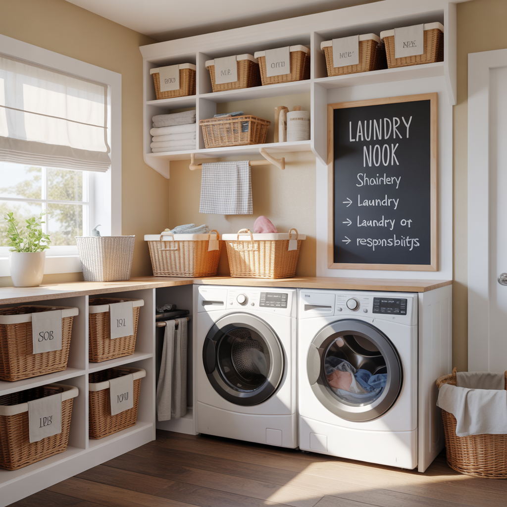 Laundry Under Stairs: 20 Creative and Practical Ideas to Maximize Space 20 Family-Friendly Laundry Nook