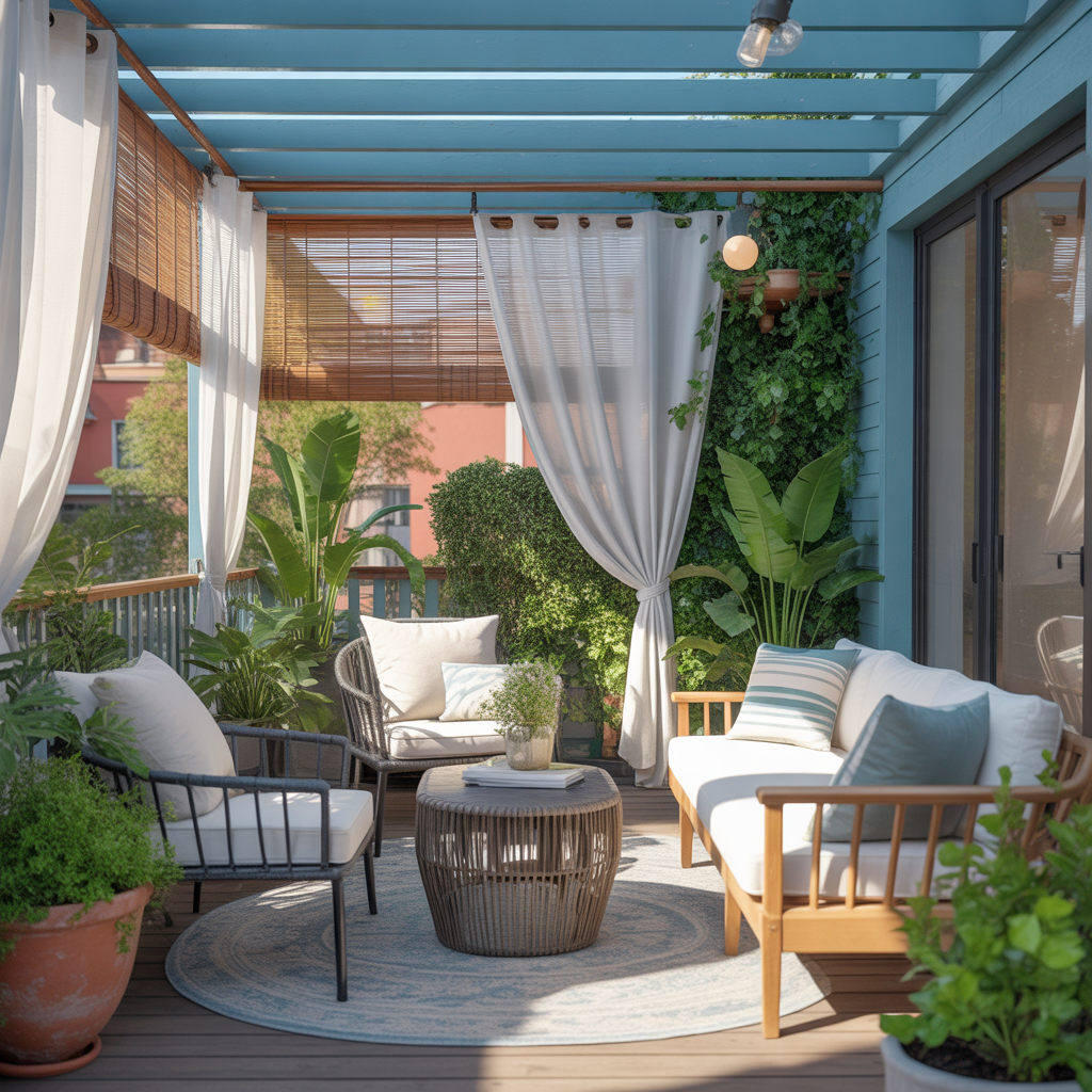 Privacy with Curtains or Screens