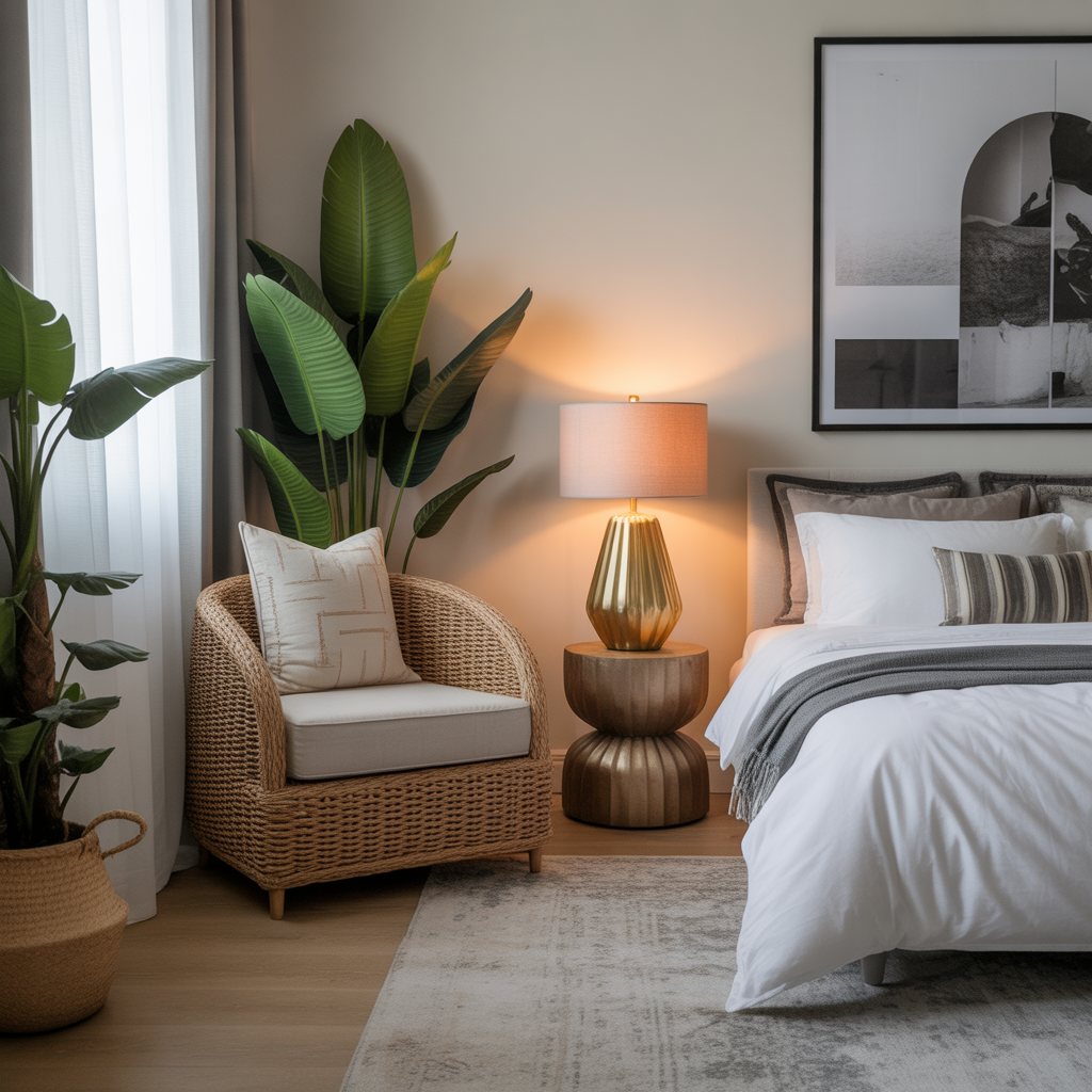 Statement Chair and Accent Decor