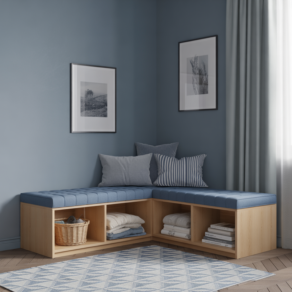 Corner Bench with Storage