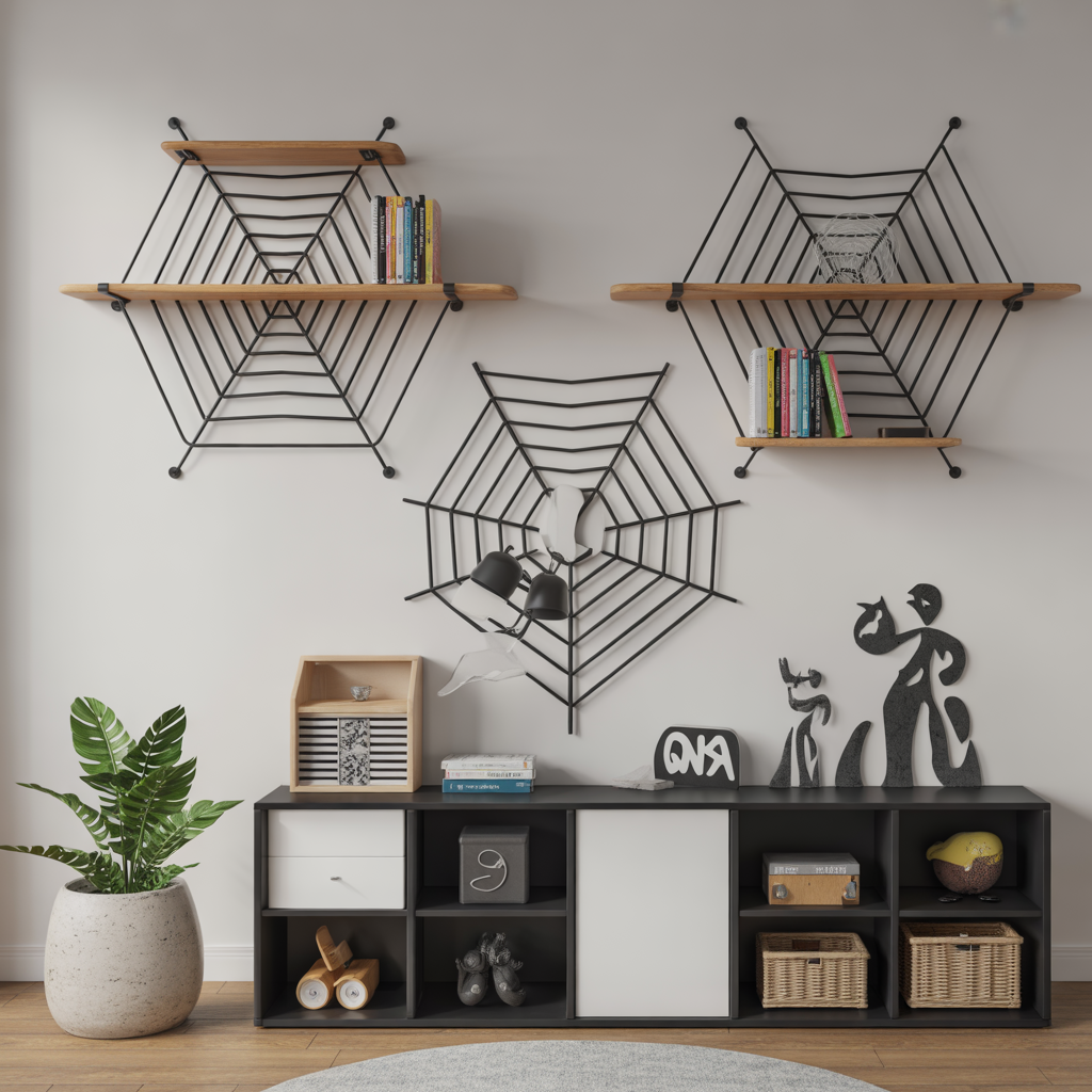 Web-Inspired Shelving
