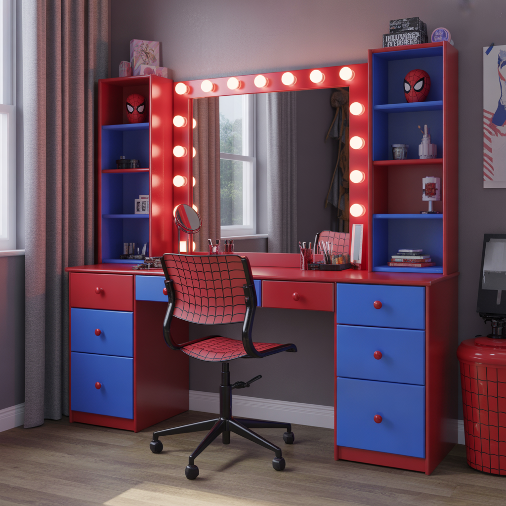 Spider-Man Vanity Area for Older Fans