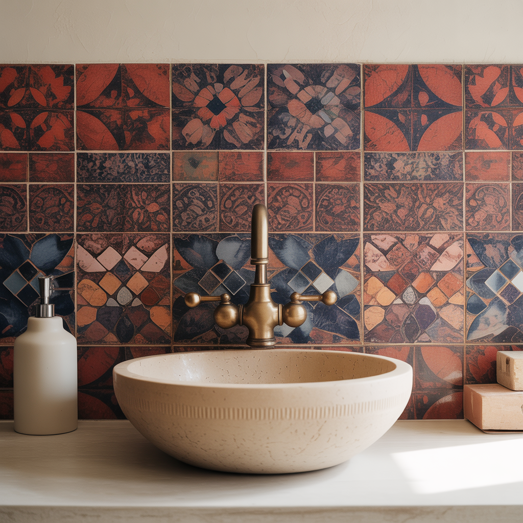 Mosaic Tile Backsplash for Artistic Flair