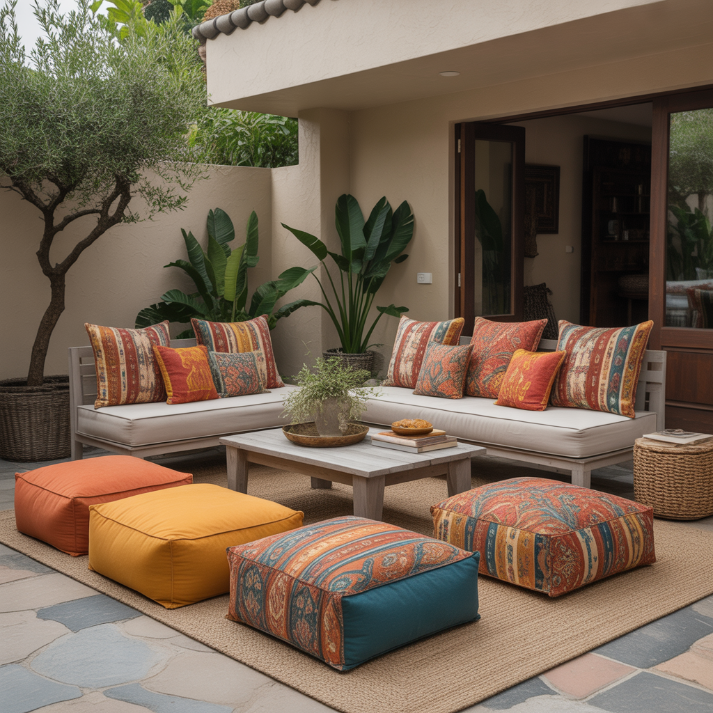 Low-Level Seating with Floor Cushions