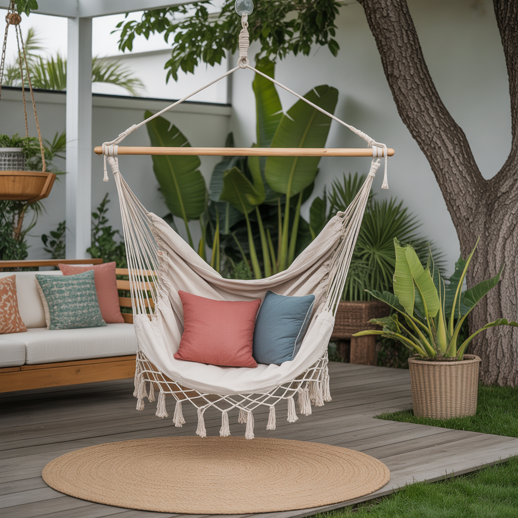 Hanging Hammocks and Swing Chairs