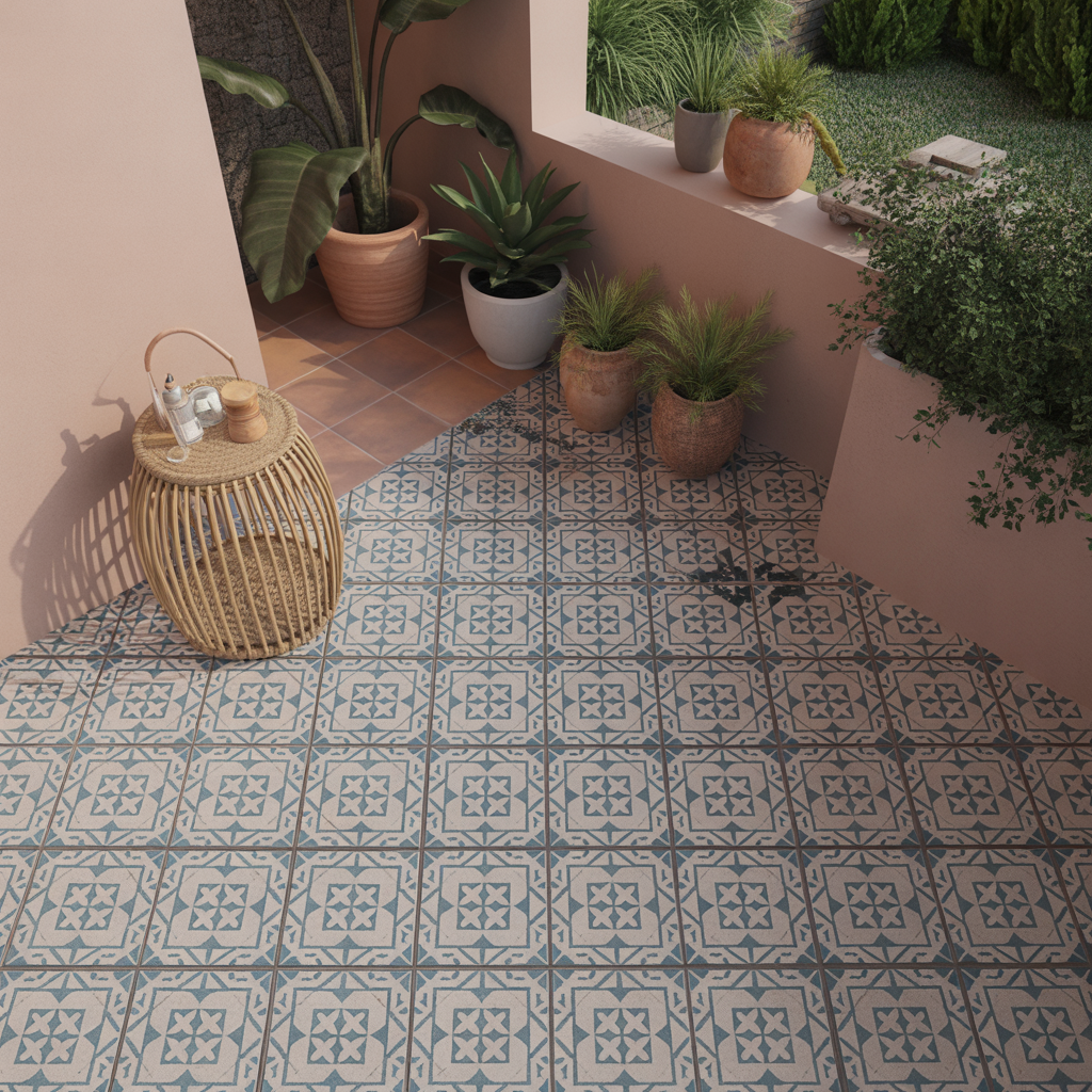 Patterned Outdoor Tiles