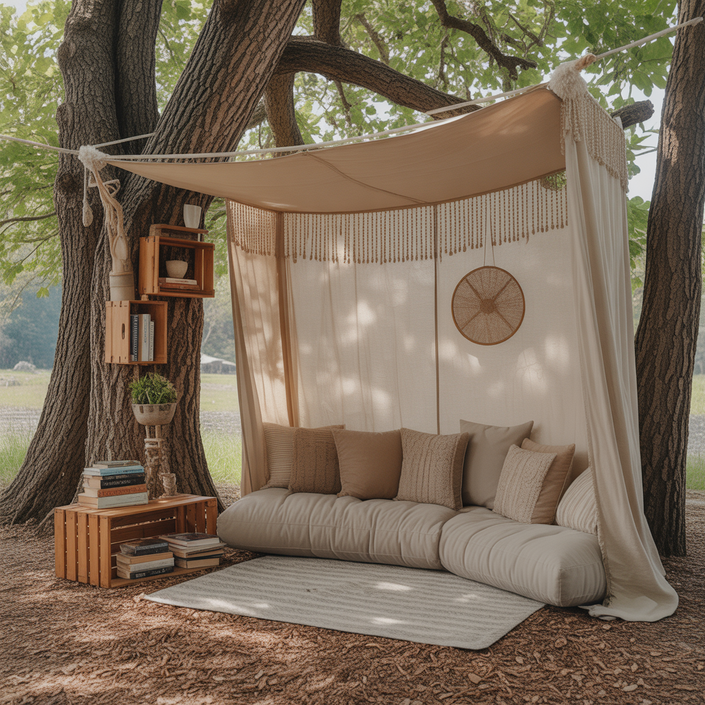 Reading Nook with Floor Cushions
