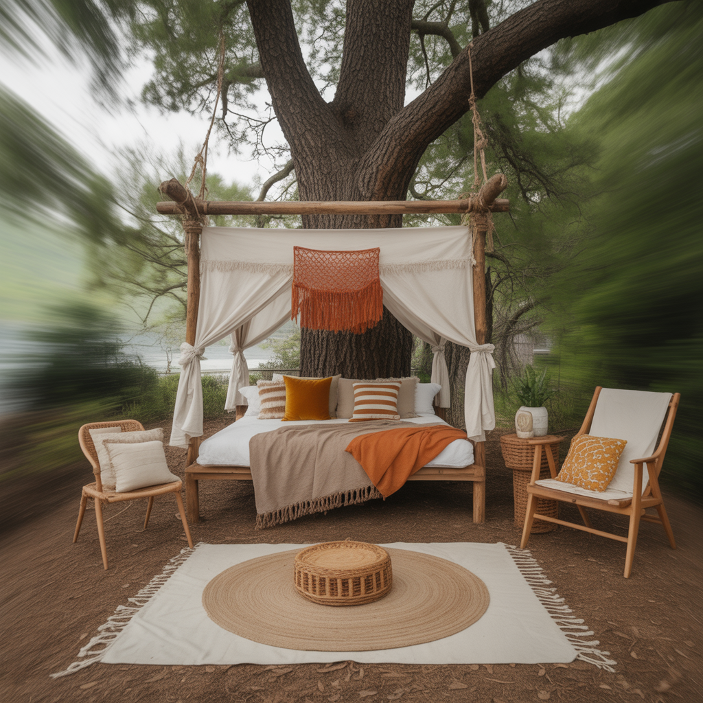 Colorful Boho Accents in Neutrals