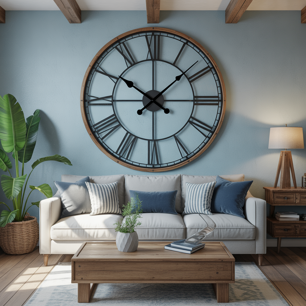 Oversized Clock as a Statement Piece