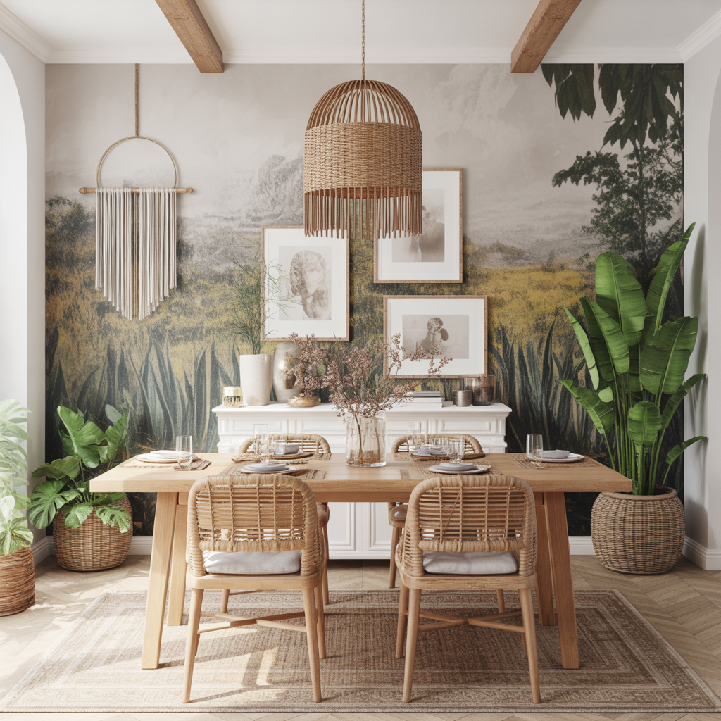 Statement Wall with Wallpaper or Paint