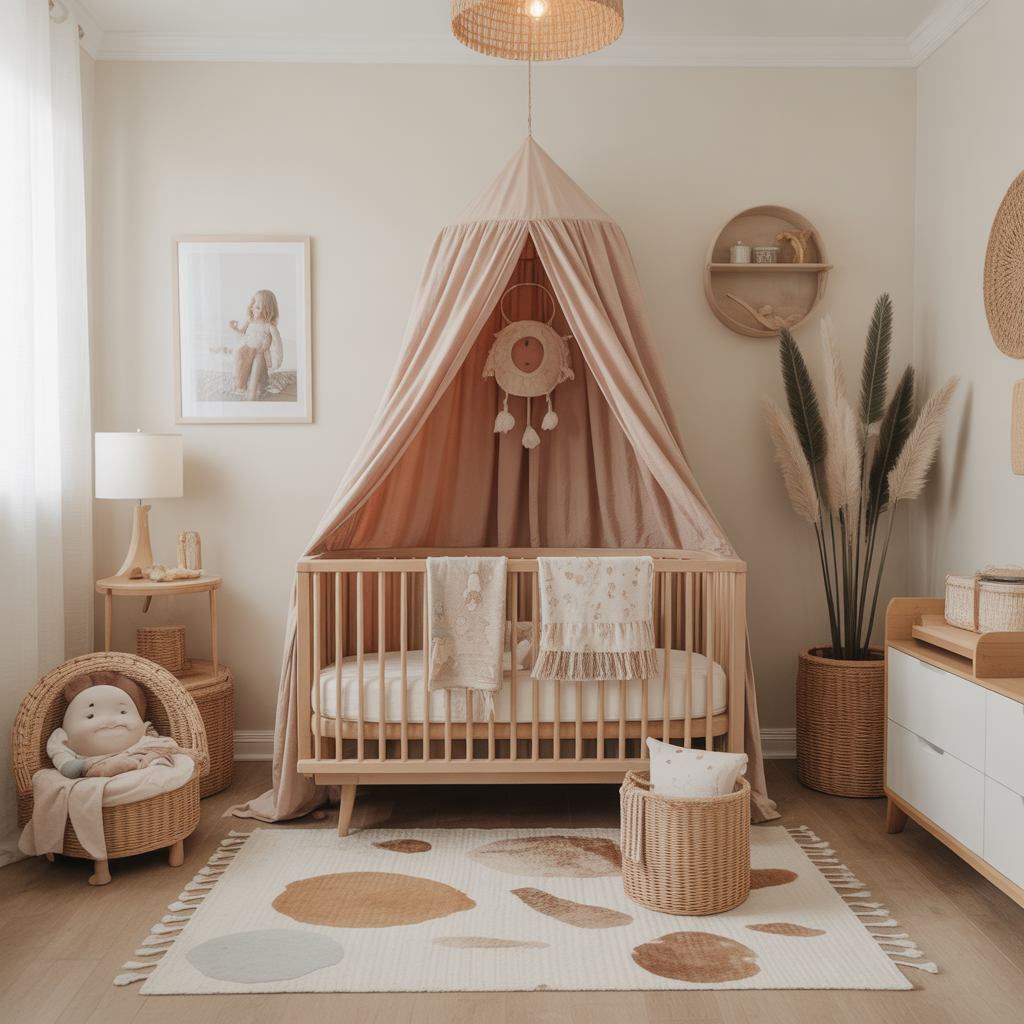 Gender-Neutral Approach with Boho Charm