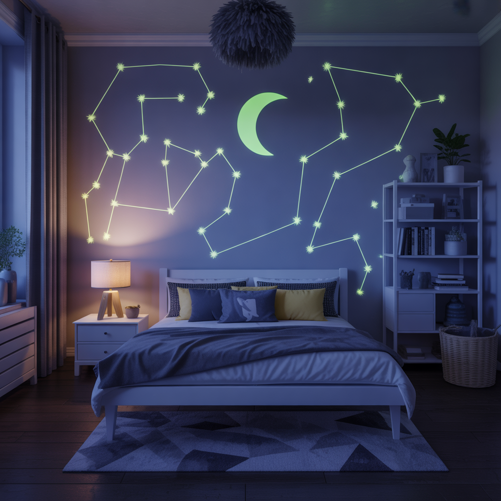 Glow-in-the-Dark Paint Accents