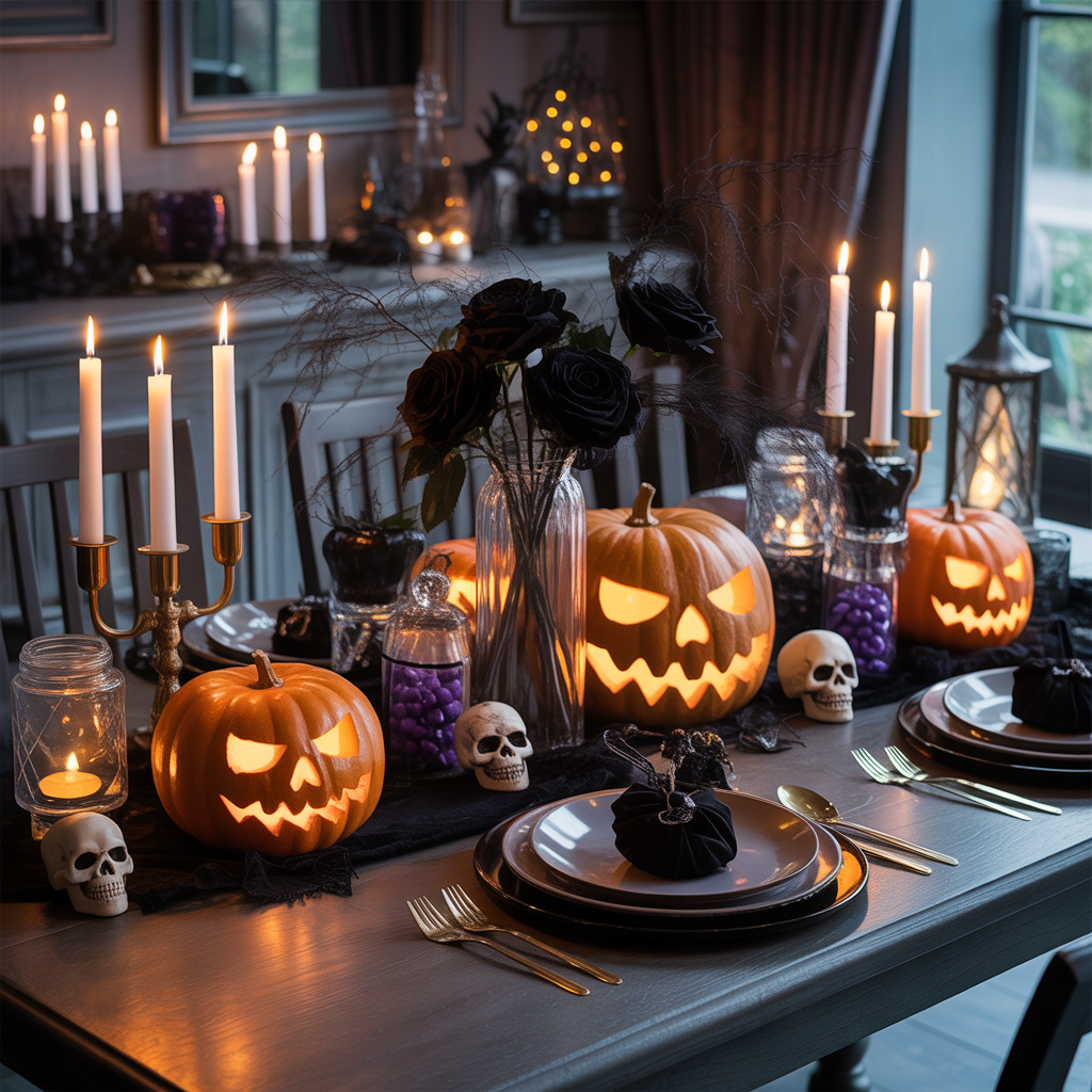 halloween table centerpiece