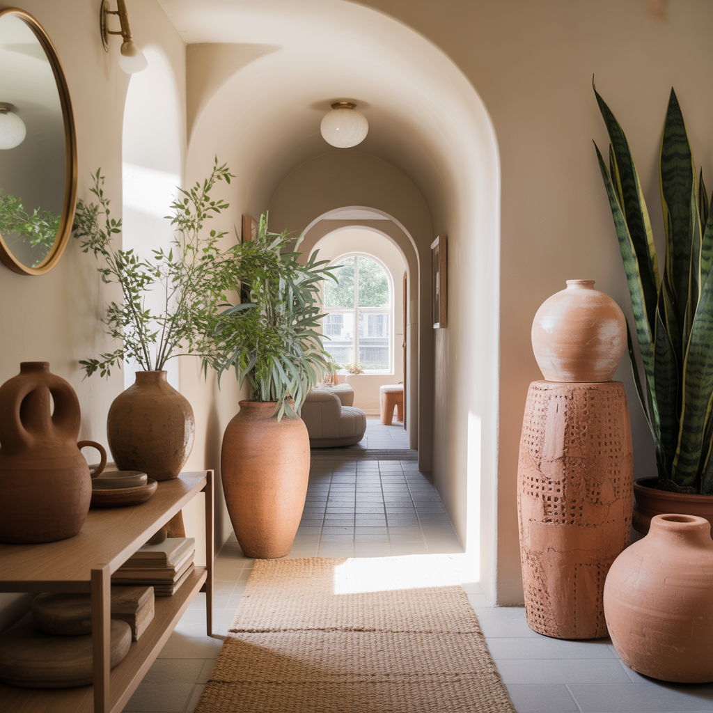 Boho Hallway: 20 Inspiring Ideas to Create a Free-Spirited Entryway 15 Handmade Pottery and Sculptural Decor