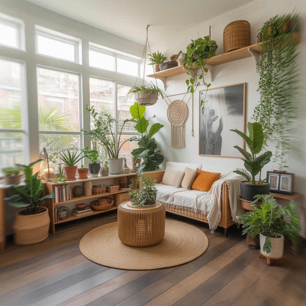 Boho Sunroom: 20 Inspiring Ideas to Create a Relaxed and Dreamy Space 3 Introduce Indoor Plants in Abundance