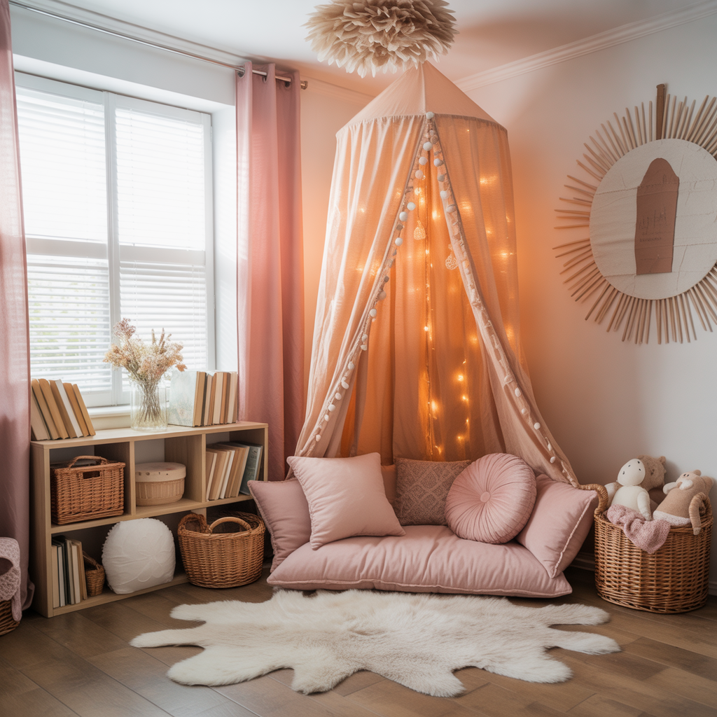 Boho Reading Nook :20 Creative Ideas for Designing Reading Nook 19 Boho Reading Nook for Kids
