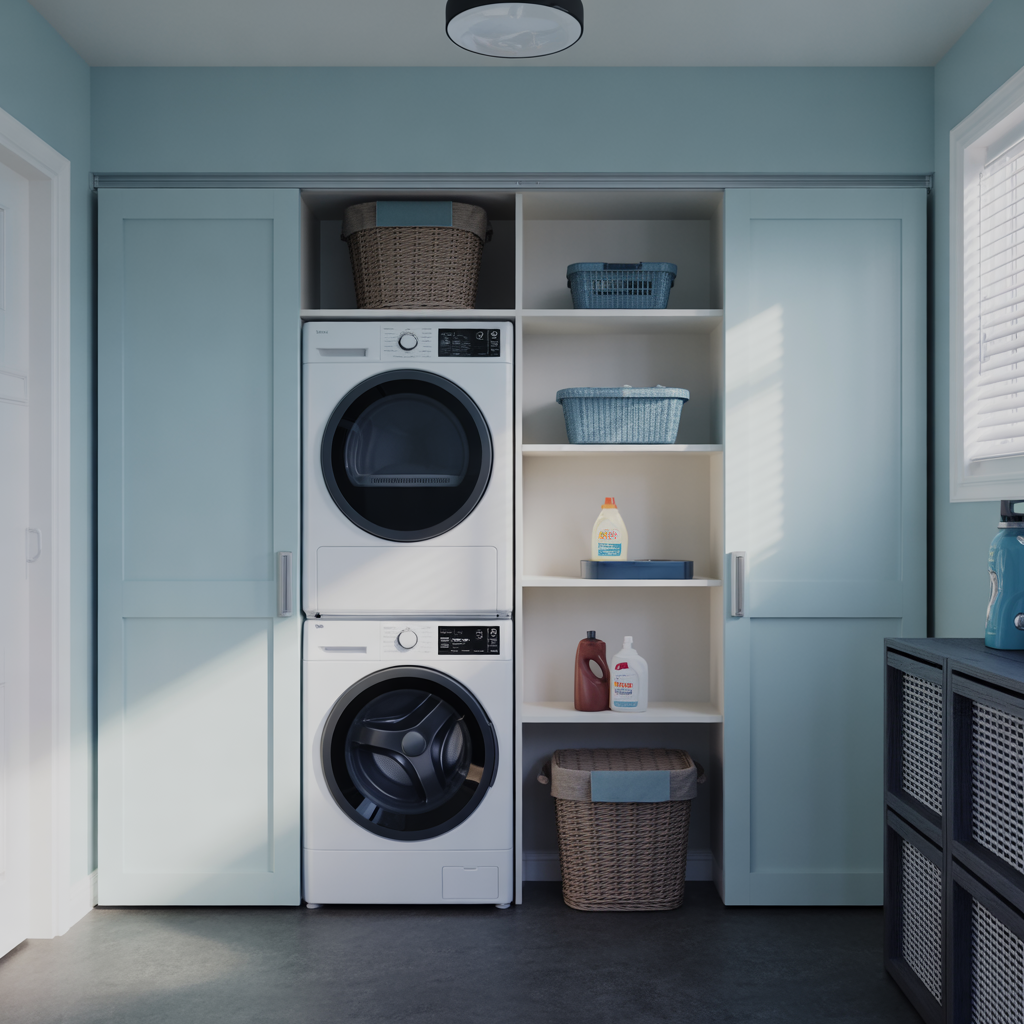 Storage Under Stairs: 20 Creative and Functional Ideas 11 Laundry and Utility Space