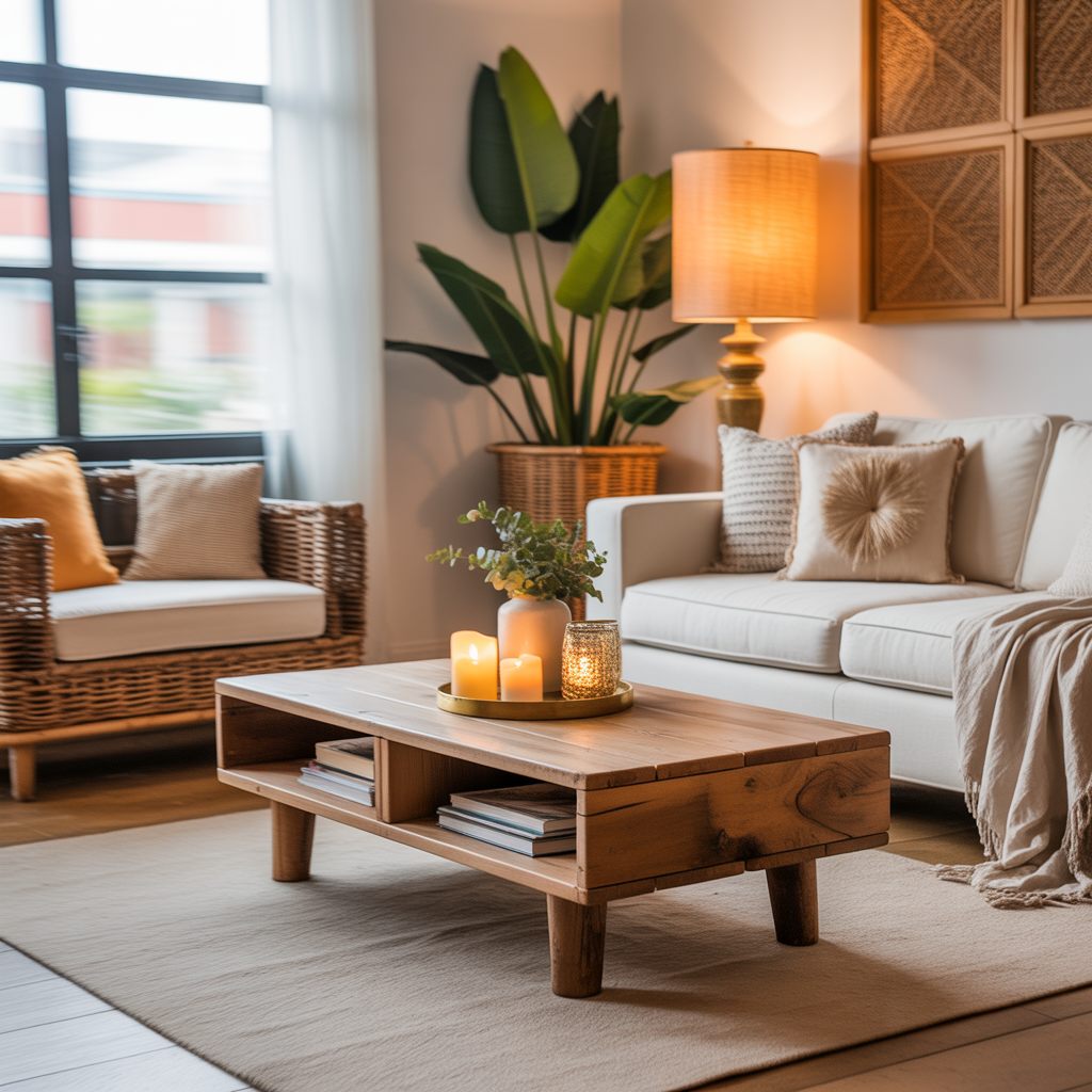 Boho Sunroom: 20 Inspiring Ideas to Create a Relaxed and Dreamy Space 20 Introduce a Low Coffee Table as a Centerpiece